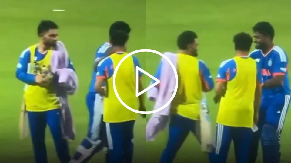 Watch- Rinku Singh Runs Away With Sanju Samson's Bat In The Middle Of The Match